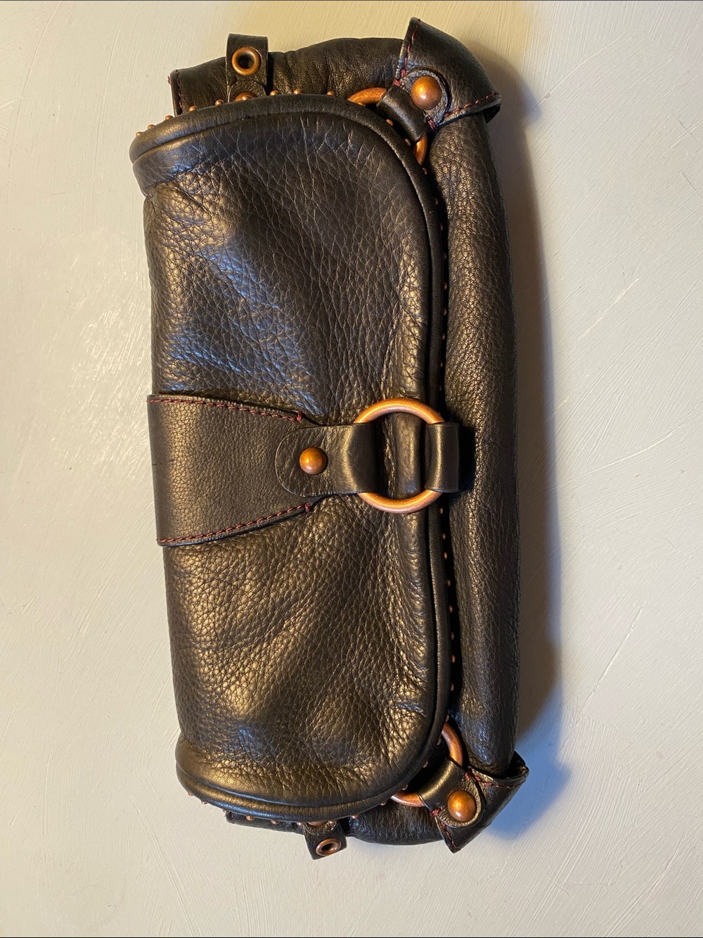 Kate Landry Leather Clutch